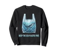 Keep The Sea Plastic Free Earth Day Sweatshirt