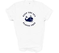 Keep The SEA Plastic Free Mens t Shirts Whale Save Our Planet Climate Change Mens(Small)