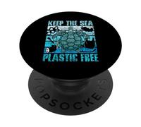 Keep The Sea Plastic Free Ocean Clean Plastic Pollution PopSockets Adhesive PopGrip