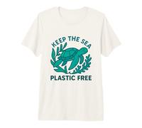 Keep The Sea Plastic Free Sea Turtle Eco Earth Day Premium T-Shirt