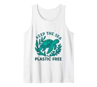 Keep The Sea Plastic Free Sea Turtle Eco Earth Day Tank Top