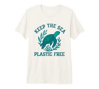 Keep The Sea Plastic Free Sea Turtle Eco Ocean Earth Day Premium T-Shirt