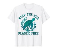 Keep The Sea Plastic Free Sea Turtle Eco Ocean Earth Day T-Shirt