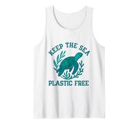 Keep The Sea Plastic Free Sea Turtle Eco Ocean Earth Day Tank Top