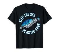Keep The Sea Plastic Free Tie Dye Turtle Conservation Ocean T-Shirt