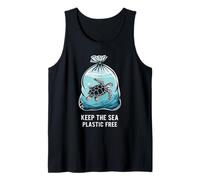 Keep The Sea Plastic Free Turtle Earth Day Tank Top