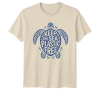 Keep The Sea Plastic Ocean Conservation Environmental Mens T-Shirt Womens Graphic Tee Unisex Marine Life Conservation Top S