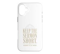 Keep The Sermon Short Kickoff At Noon Case for iPhone 16 Plus
