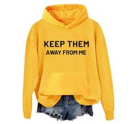 Keep Them Away From Me Hoodie, Funny Hoodies, Unisex Yellow