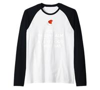 Keep Thi Sen Calm and Av Thi Sen A Reyt Good Christmas White Raglan Baseball Tee