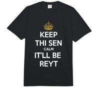 Keep Thi Sen Calm It'll Be Reyt Yorkshire Dialect White Text Comfort Colors Adult Heavyweight T-Shirt