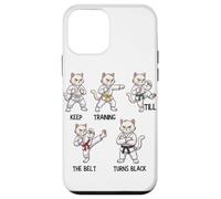 Keep Training Till The Belt Turns Black Taekwondo Cat Case for iPhone 12 mini