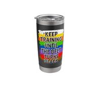 Keep Training Until The Belt Turns Black Karate Stainless Steel Insulated Tumbler