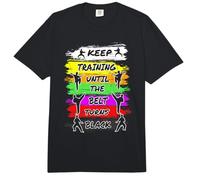 Keep Training Until The Belt Turns Black Retro Karate Comfort Colors Adult Heavyweight T-Shirt