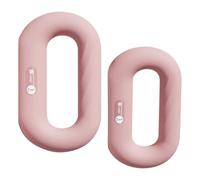 KEEP Weighted Ring Dumbbell for Pilates & Home Workouts, Ergonomic 360° Grip Hand Weight with Soft PVC Non-Slip Cover, Iron Sand & Quartz Sand Fill, Square Base for Upright Storage, Multi-Use Strength