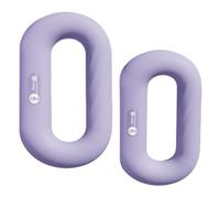 KEEP Weighted Ring Dumbbell for Pilates & Home Workouts, Ergonomic 360° Grip Hand Weight with Soft PVC Non-Slip Cover, Iron Sand & Quartz Sand Fill, Square Base for Upright Storage, Multi-Use Strength