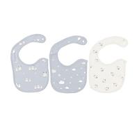 Keep Your BabyKeep Neat and Tidyand Stylish with This Set of 3 Baby Bibs Cute Animal Patterns Button Closure Soft Cotton Water Absorption Infant Drool Bibs (Lamb)