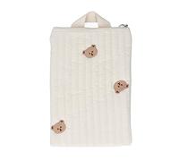 Keep Your Baby's Milk Bottles Safe with This Baby Milk Bottle Bag Embroidered Cute Large Capacity Portable Milk Bottle Carrier Bag (Little Bear)