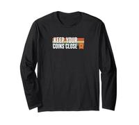 Keep Your Coins Close secure private wallet crypto bitcoin Long Sleeve T-Shirt