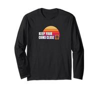 Keep Your Coins Close secure private wallet crypto bitcoin Long Sleeve T-Shirt