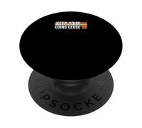 Keep Your Coins Close secure private wallet crypto bitcoin PopSockets Adhesive PopGrip