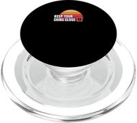 Keep Your Coins Close secure private wallet crypto bitcoin PopSockets PopGrip for MagSafe