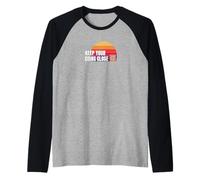 Keep Your Coins Close secure private wallet crypto bitcoin Raglan Baseball Tee
