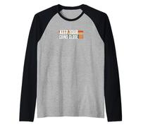 Keep Your Coins Close secure private wallet crypto bitcoin Raglan Baseball Tee