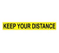 Keep Your Distance Magnet Magnetic Sign Trailer K9 UNIT Chevron sticker 620mm x1 (Magnetic Version)