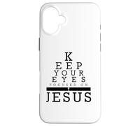 Keep Your Eyes Focused On Jesus Matthew 14 Case for iPhone 16 Plus