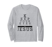 Keep Your Eyes Focused On Jesus Matthew 14 Long Sleeve T-Shirt