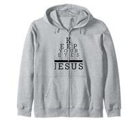 Keep Your Eyes Focused On Jesus Matthew 14 Zip Hoodie