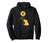 Keep Your Face Toward the Sunshine Elephant and Sunflower Pullover Hoodie