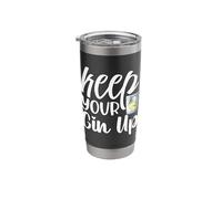 Keep Your Gin Up Funny Gin Lover Cool Alcohol Drinking Pun Stainless Steel Insulated Tumbler