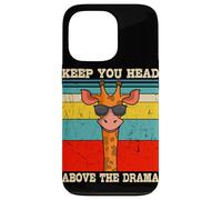 Keep Your Head Above The Drama Vintage Giraffe Case for iPhone 13 Pro