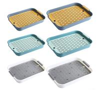 Keep Your Pet's Feet Clean with Smooth Corner Design Rabbit Toilet Tray (E)