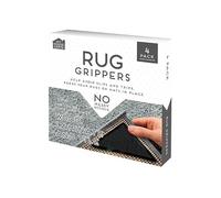Keep Your Rugs Secure with Anti-Slip Rug Grippers - No Messy Residue, Suitable for All Floor Types, Including Wood, Laminate, and Tile - Pack of 4 - Reusable and Repositionable Rug Corner Grippers