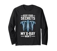 Keep Your Secrets My X-Ray Won’t Funny Radiology Tech Long Sleeve T-Shirt
