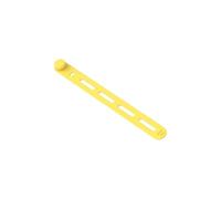 Keep Your Wires in Order with 20pcs of Silicone Cable Ties Designed for Data & Headphone Use (Yellow)
