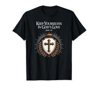 Keep Yourselves in God’s Love Jude 1:21 Cross T-Shirt