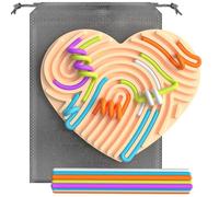 KEEPAQ Fidget Toys for Kids, Sensory Stress Anxiety Relief Toys for Autism ADHD Teenagers Adults, Silicone Sensory Activity Board with Strings for Calm Down, Corner Supplies, Play Therapy, Silent Toys