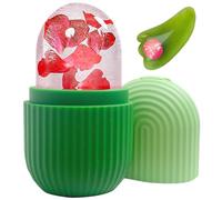 KEEPAQ Ice Roller, Ice Roller for Face and Eyes, Reusable Silicone Ice Face Roller and Gua Sha Massage Tool set to Relieve Puffiness, Refine Pores, Firming, Lifting, Hydration, Cooling and Pain Relief