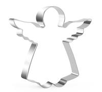 Keepaty Angel Cookie Cutter 4.3 inch Stainless Steel Biscuit Cutters Holiday Cookies Molds for Christmas Baking