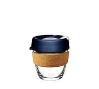 KeepCup Brew Cork Ace - Reusable Coffee Cup Tempered Glass and Recovered Tennis Ball Cork Band, S 8oz/227ml - Rally