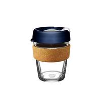 KeepCup Ace, Reusable Glass Coffee Cup with Recycled Tennis Ball and Cork Band, Splashproof Lid, Barista Standard, BPA Free, Dishwasher Safe, 340ml 12oz Rally