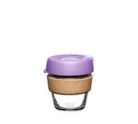 KeepCup Brew Cork - Reusable Coffee Cup Tempered Glass and Natural Cork, Extra Small 6oz/177ml - Moonlight
