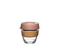 KeepCup Brew Cork - Reusable Coffee Cup Tempered Glass and Natural Cork, S 8oz/227ml - Frappe