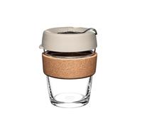 KeepCup 12oz Reusable Coffee Cup. Toughened Glass Cup & Natural Cork Band. 12-Ounce/Medium Filter - BFIL12