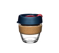 KeepCup Brew Cork S 8oz Midnight Blue Lid with Tomato Red Plug