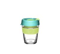 KeepCup Brew, Reusable Coffee Cup - Tempered Glass and Splashproof Sipper Lid, Medium 12oz/340ml - Matcha